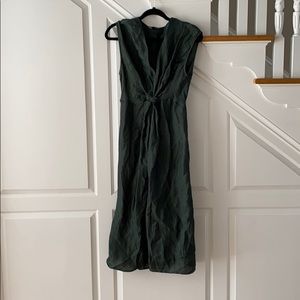 ZARA LINEN KNOTTED DRESS